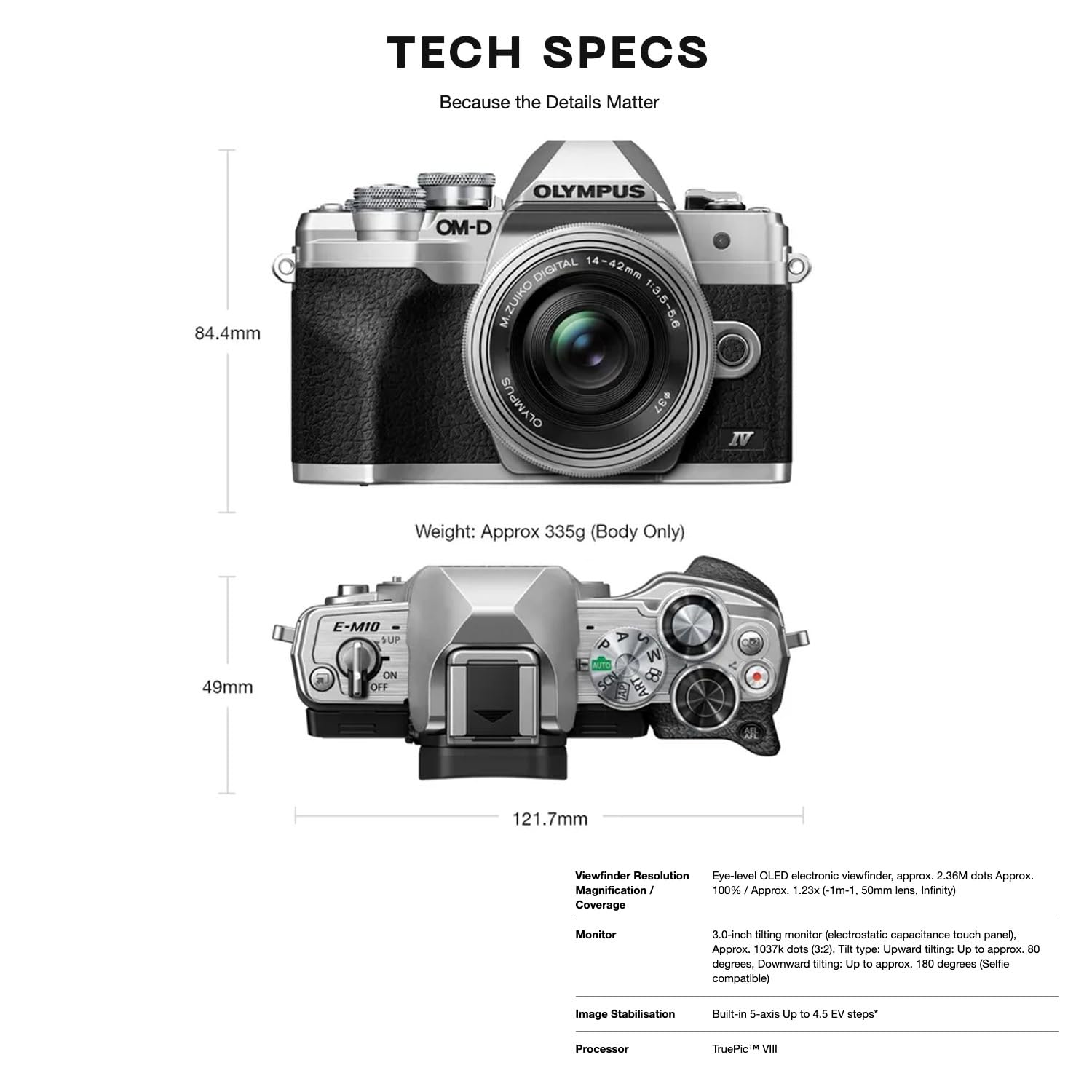 Amazon.com : OM SYSTEM Olympus E-M10 Mark IV Silver Micro Four