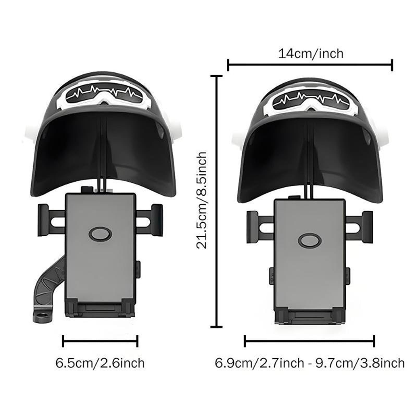 Soporte para Teléfono De Motocicleta, Resistente Al Agua, con Casco, Parasol Impermeable