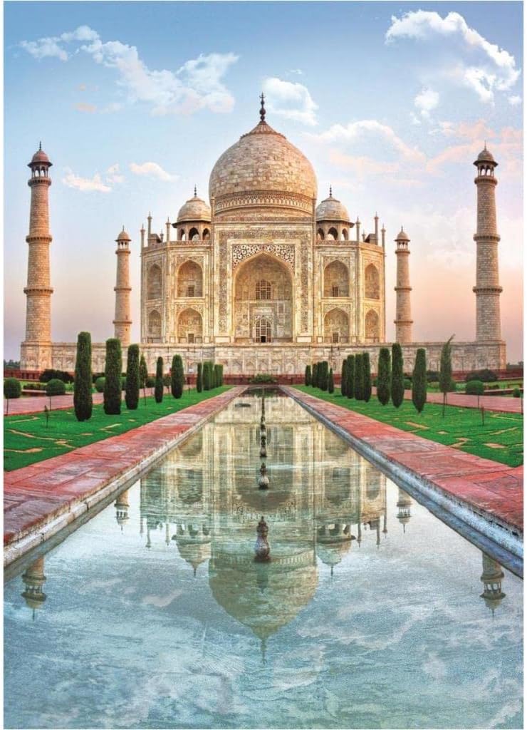 TREFL 500 Piece Jigsaw Puzzle, Taj Mahal, Agra India Puzzles, Mausoleum Puzzles, Adult Puzzles, Trefl 37164
