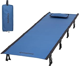 KingCamp Folding Camping Beds Ultralight only 4.8 lbs Pull and Push Camp Cot for Adults Portable Camp Bed Compact Portable Camping Cot Comfortable for Travel Fishing Picnic Office Indoor Outdoor Tents