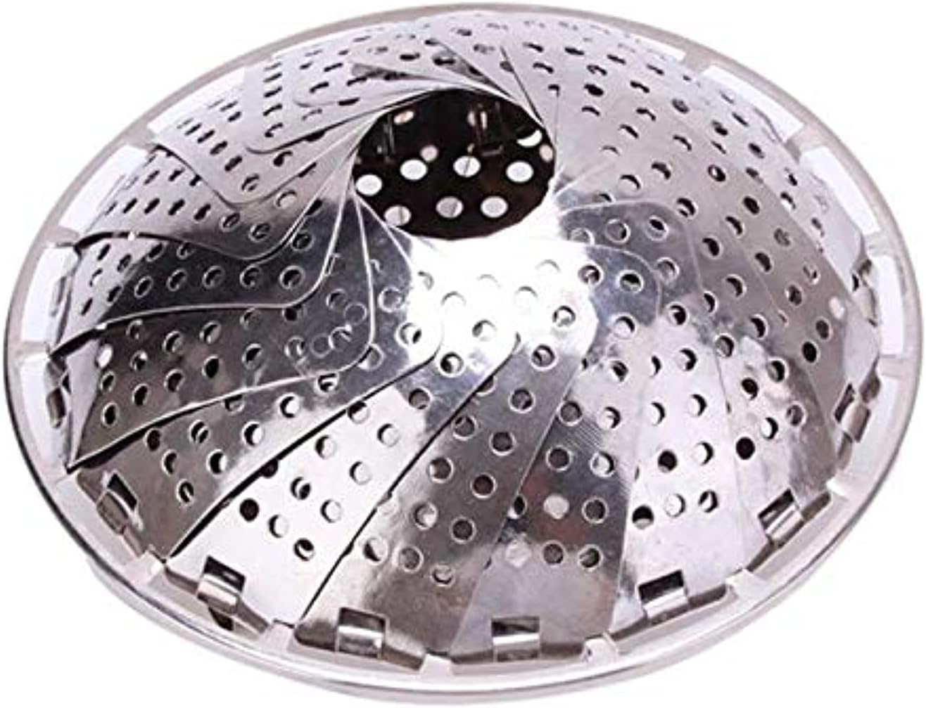 Stainless Steel Vegetable/Veggie Steamer Basket For Instant Cooking Pot With Handle And Legs, Foldable Food Container For Fish, Oyster, Crab, Seafood, Dumpling