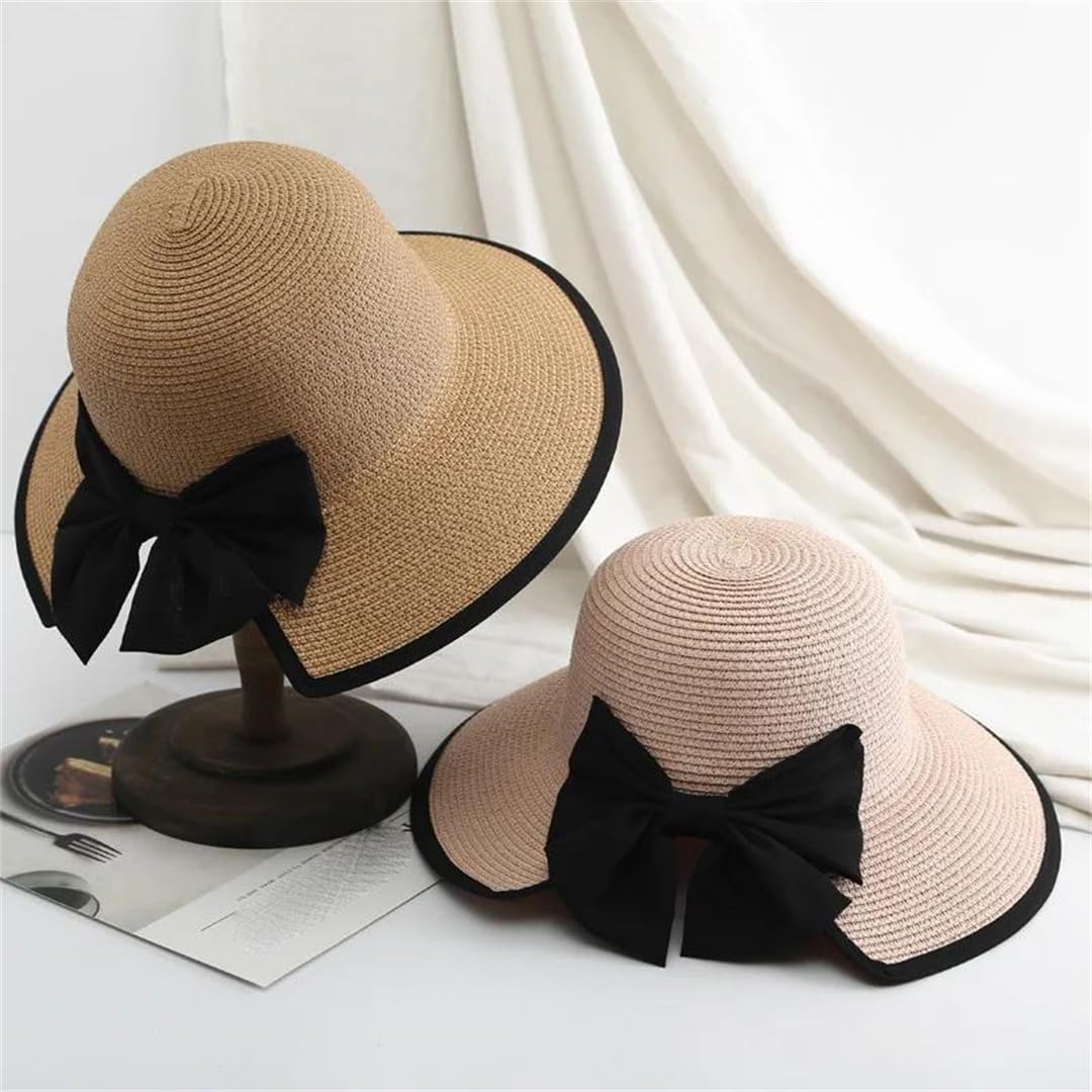 Yeuyyben Cappello da spiaggia da donna Panama Cappello estivo da donna moda estivo cappello di paglia cappelli da sole Fedoras