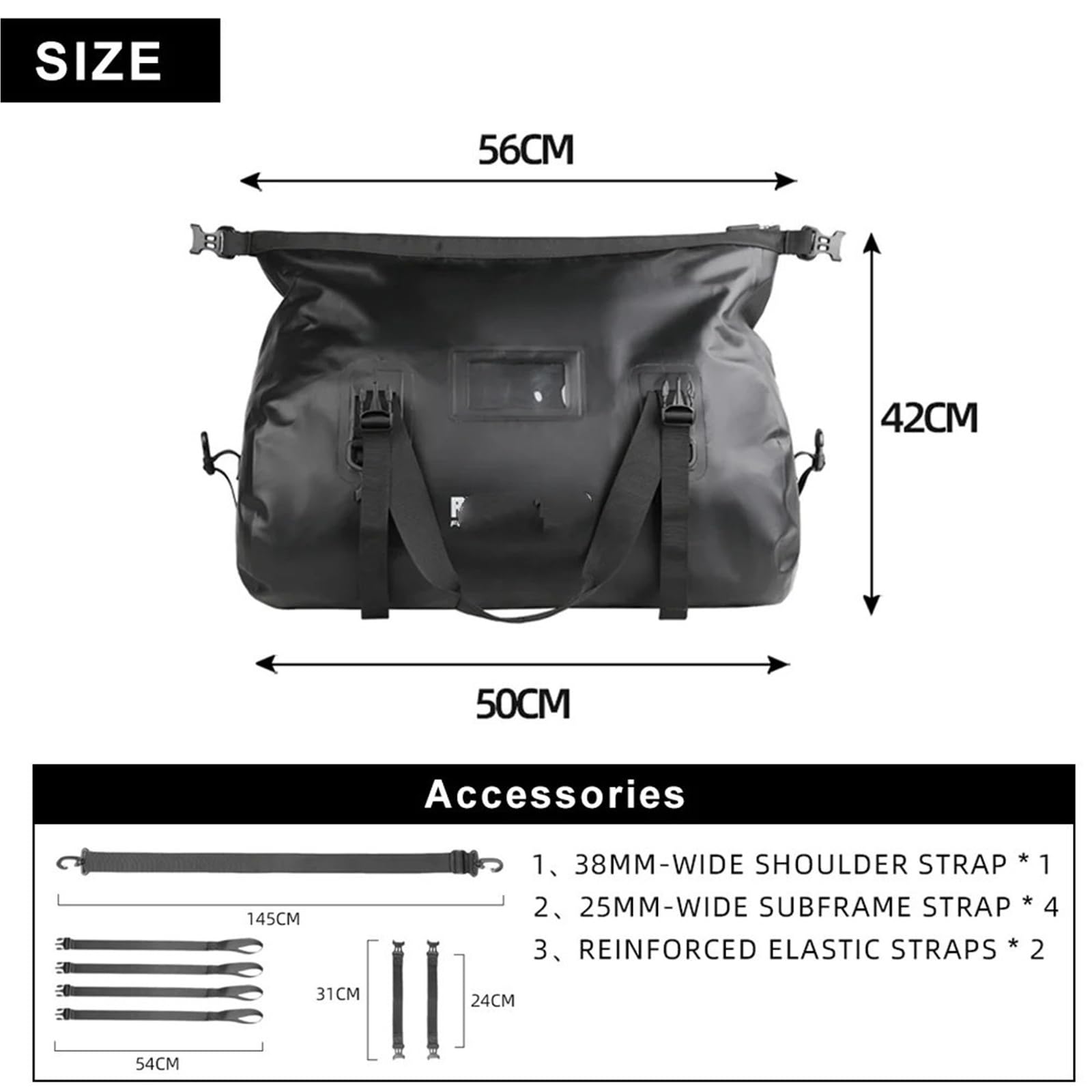 Motorradtasche Hecktasche 45L Sattel Trockengepäck Outdoor Back Sear Pack Motorradtasche Umhängetasche Reise Motorrad Reisetasche