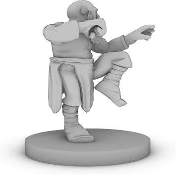 Dwarf Monk Tabletop DND Gaming Miniature