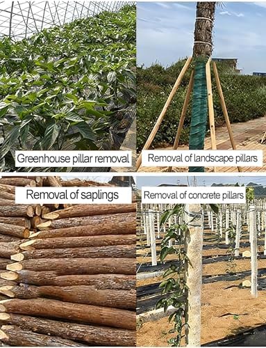 Heavy-Duty Greenhouse Post Puller - C-Clamp Stand-Up Stake Remover for Tent, Backyard & Farm - High Load Capacity (3.2cm/1.26")