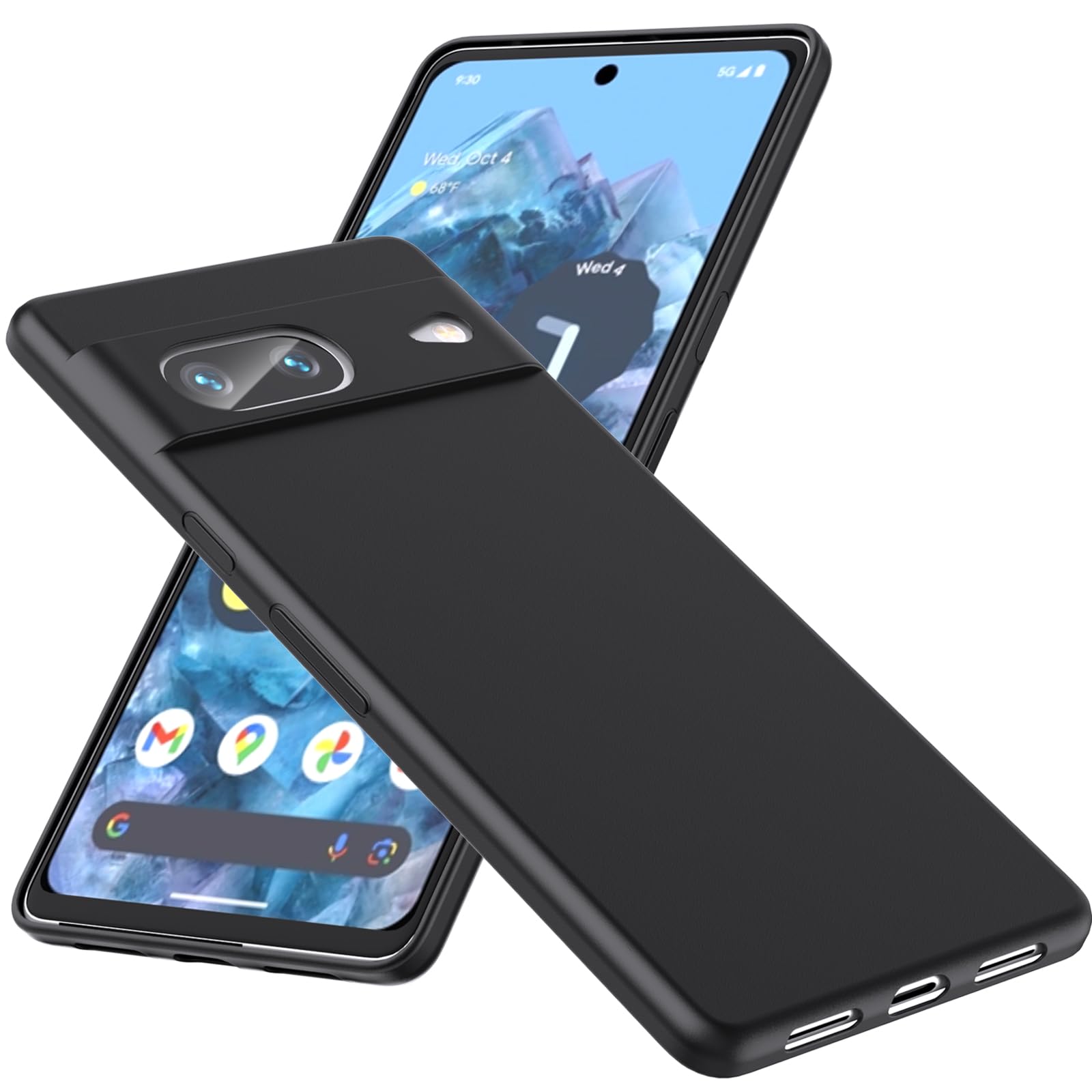 COVERLINE Google Pixel 8 Soft Silicon Case Cover [Protective + Anti Shock Proof CASE], Google Pixel 8 Matte Finish Dual Back Cover Case (Black) (B0CKBVXSDR) Amazon Price History, Amazon Price Tracker