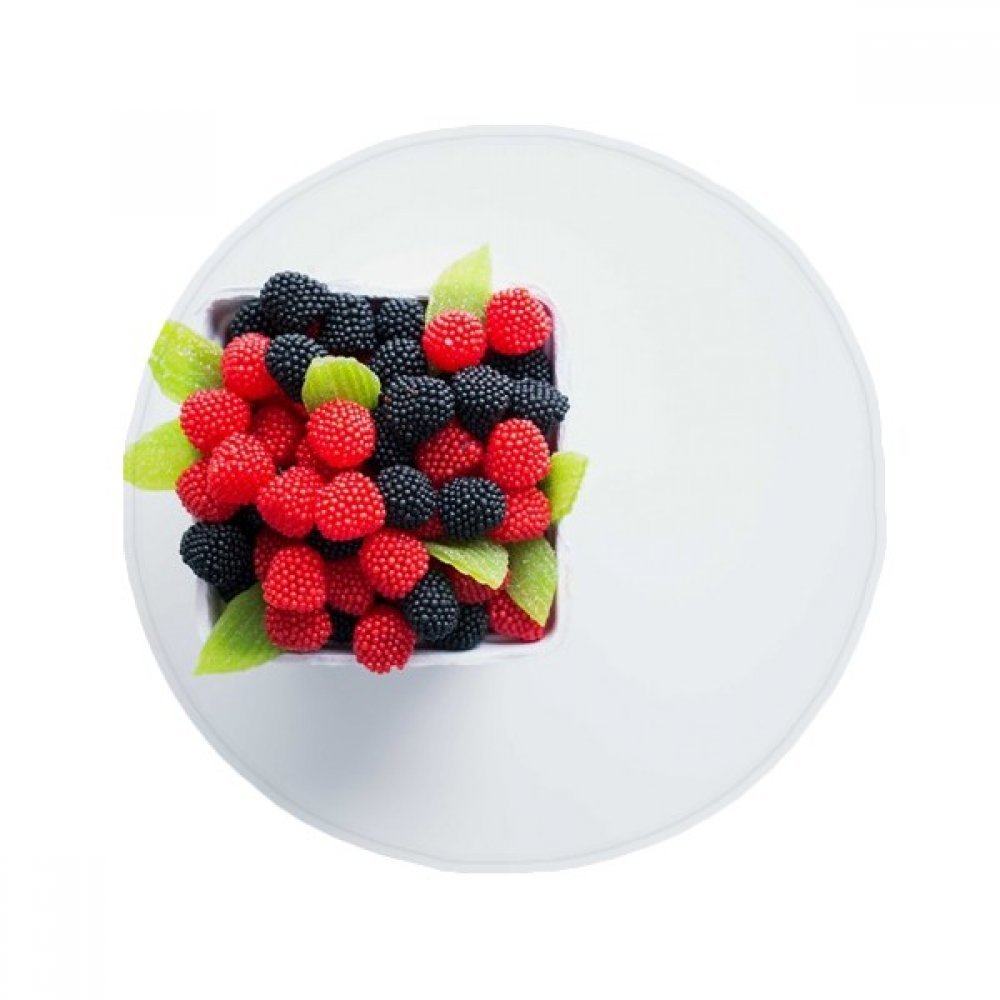 Tapis rond anti-dérapant cuisine et salle de bain motif fruits 50 cm