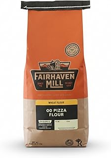 Fairhaven Mill Organic 00 Pizza Flour - Non‑GMO, Premium Hard Red Winter Wheat - Perfect for Thin Crust Pizza, Flatbreads & Handmade Pasta - Strong Gluten Structure - USA Grown & Milled - 5 lb Bag