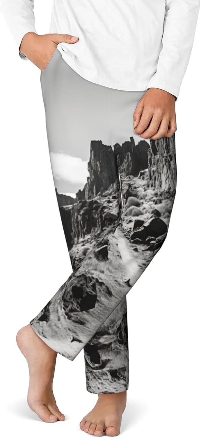 Sky And Stone Print Cute Pajama Pants,Soft Cotton Feel Sleep Pants In Multiple Sizes And Styles