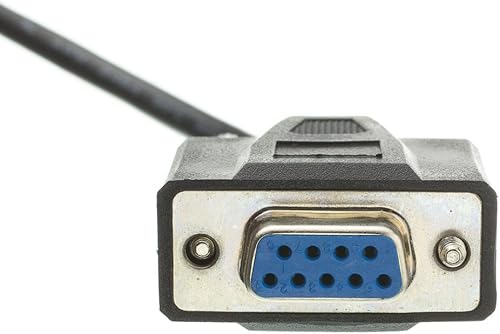 Vista 6 de CableWholesale Cable de extensión serie de 25 pies, DB9 macho a hembra, 28 AWG, conductor RS232 9, 1:1, beige, extensor serie macho a hembra