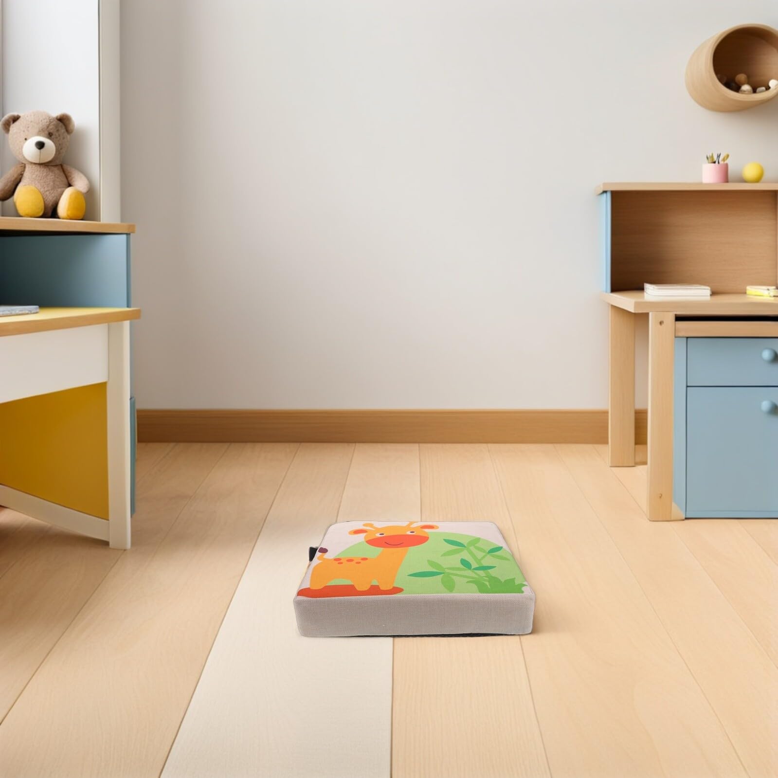 Lino Cuscino in Rialzo Cotone Giraffa Sedia per Bambini
