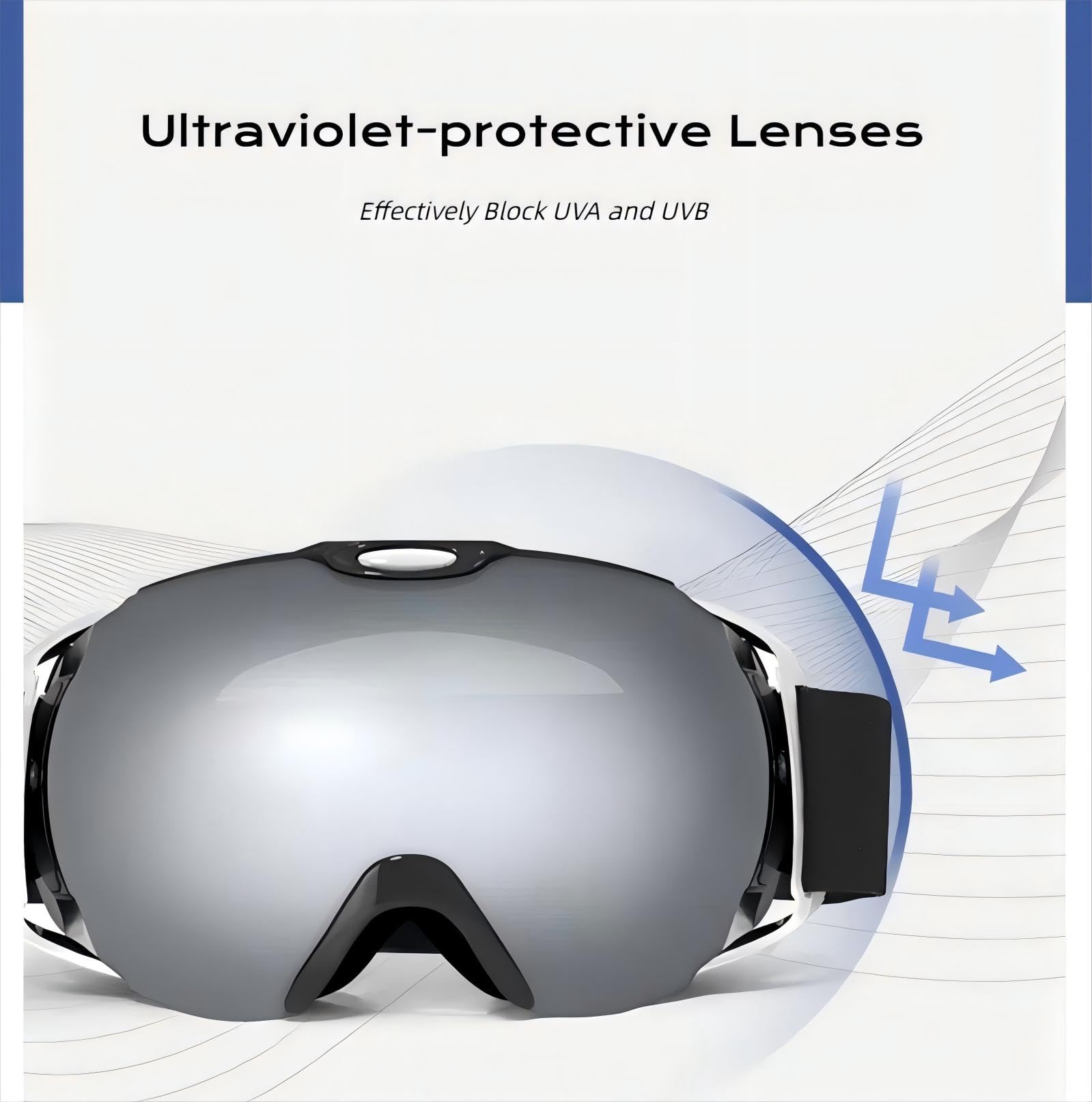 Lunettes de ski d'hiver à double sphère, lunettes de ski d'extérieur, hommes et femmes peuvent porter anti-buée, coupe-vent et protection, peuvent porter des lunettes de ski pour la myopie, afin que