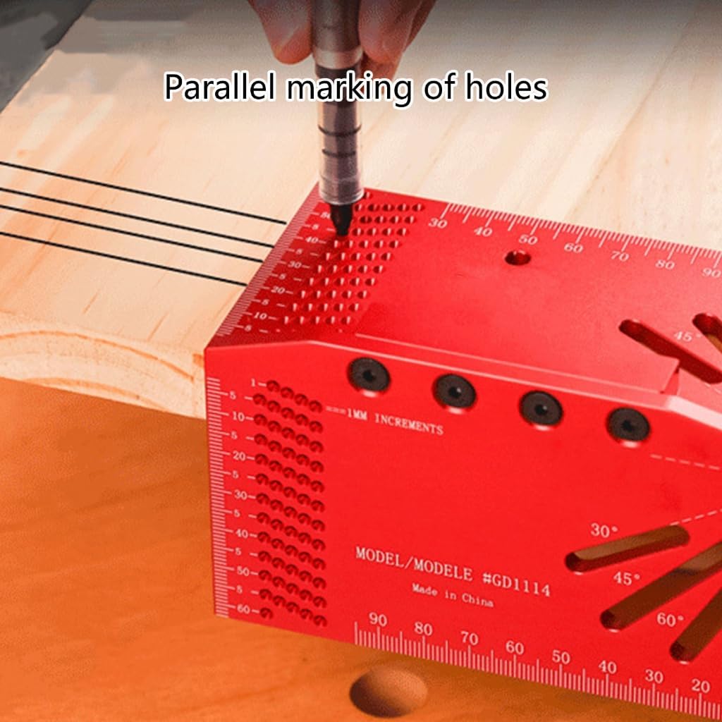Woodworking Square 30/45/60/90 Degree Mitre Measurement Tool Protractor