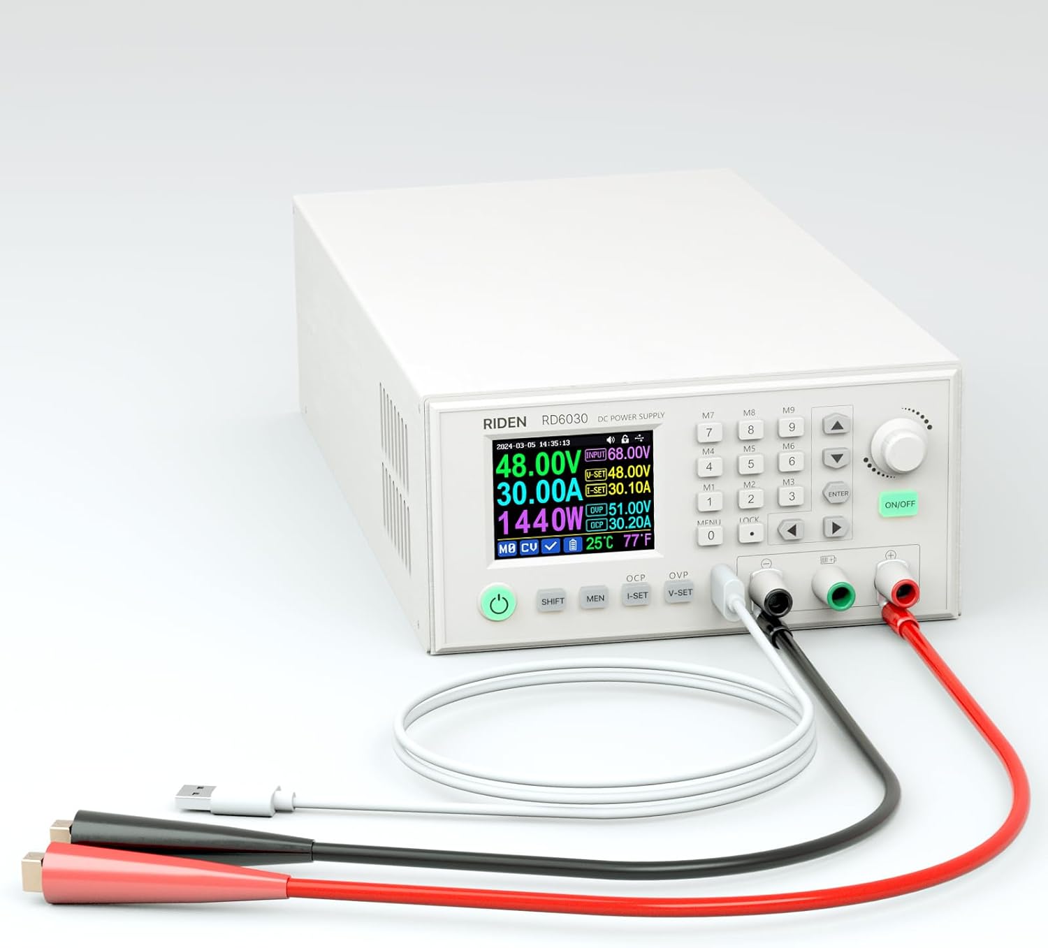 RD RD6030 Completed Set 60V 30A 1140W Digital Control Stabilized AC DC Adjustable Voltage Regulated Lab Bench Power Supply