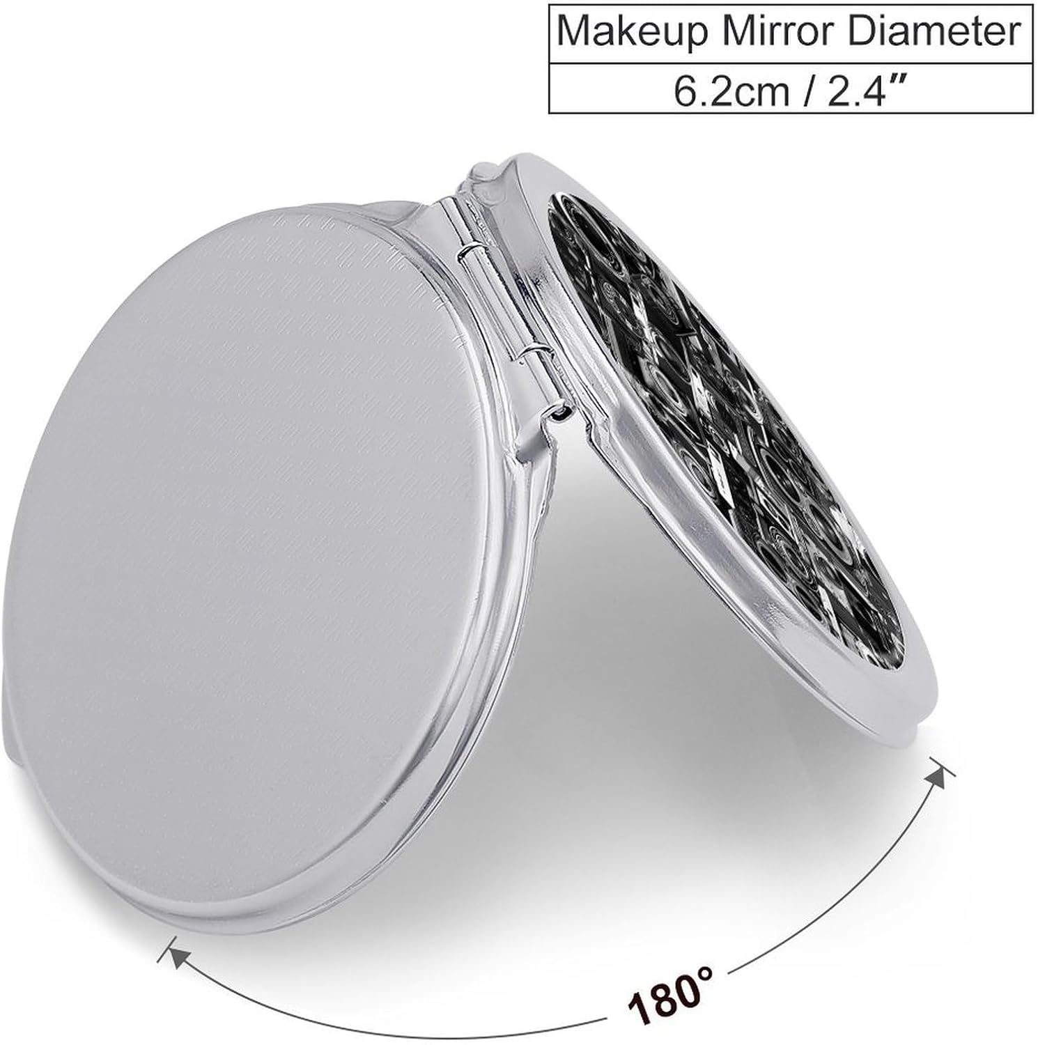 Vintage Camera Compact Mirror for Purse 1X/2X Magnifying Travel Makeup Mirrors Ultra Slim Small Pocket Mirror Portable Folding Travel Mirrors Gift for Mom Friend Sister Wife image 2