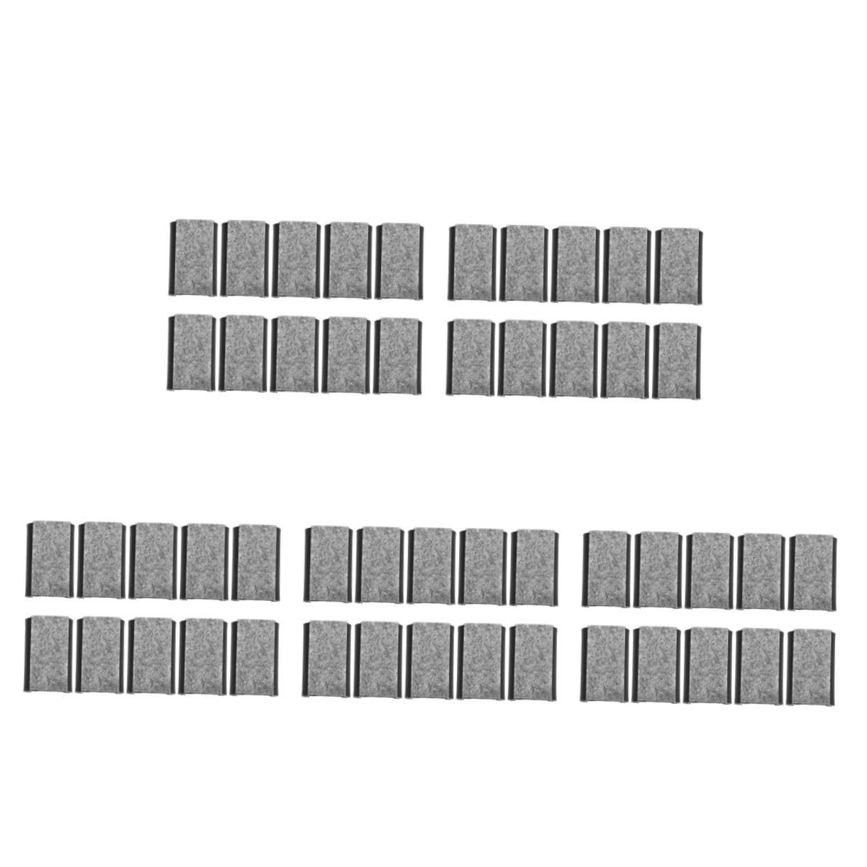HOMSFOU 50piezas Almohadillas De Fieltro U-Shaped para Patas De Sillas De Suelo para Muebles Amortiguadores De para Pisos De Accesorios Antideslizantes y Resistentes