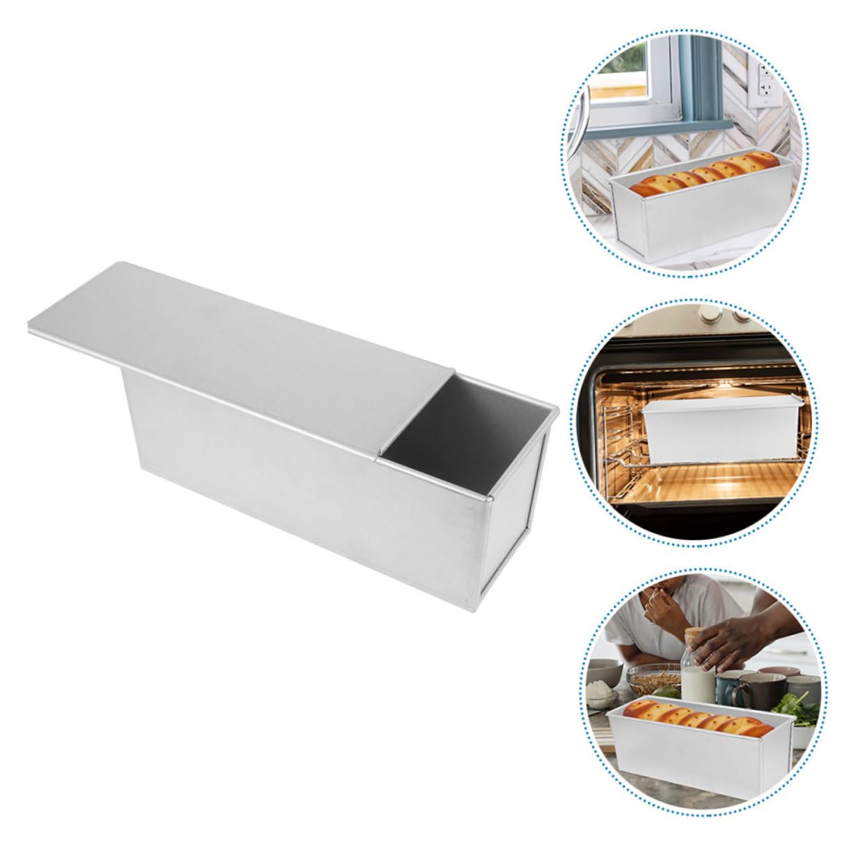 MAGICLULU Molde Conducción Aleación Antiadherente con de Tapa Aluminio Pan con Gran Capacidad y Rápida Térmica Adecuado para Reuniones Familiares