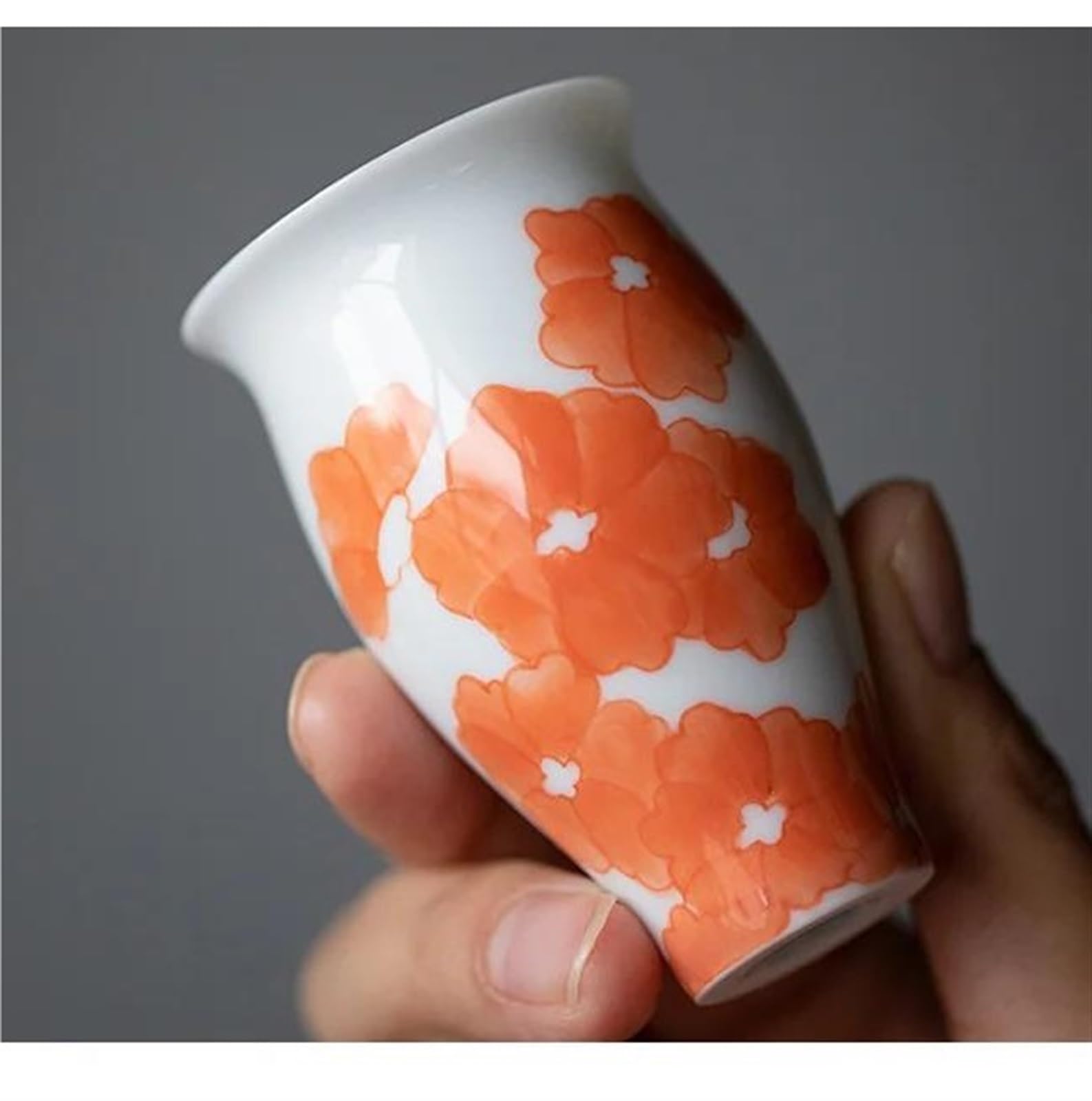 Juego De Té Teteras Juego Té Japonés Kung Fu Taza Maestra Individual Taza con Olor Cerámica Pura Pintada A Mano 2 Unid/Set Taza Té Pequeña para El Hogar 40ml Juegos De Té para Adultos(B)
