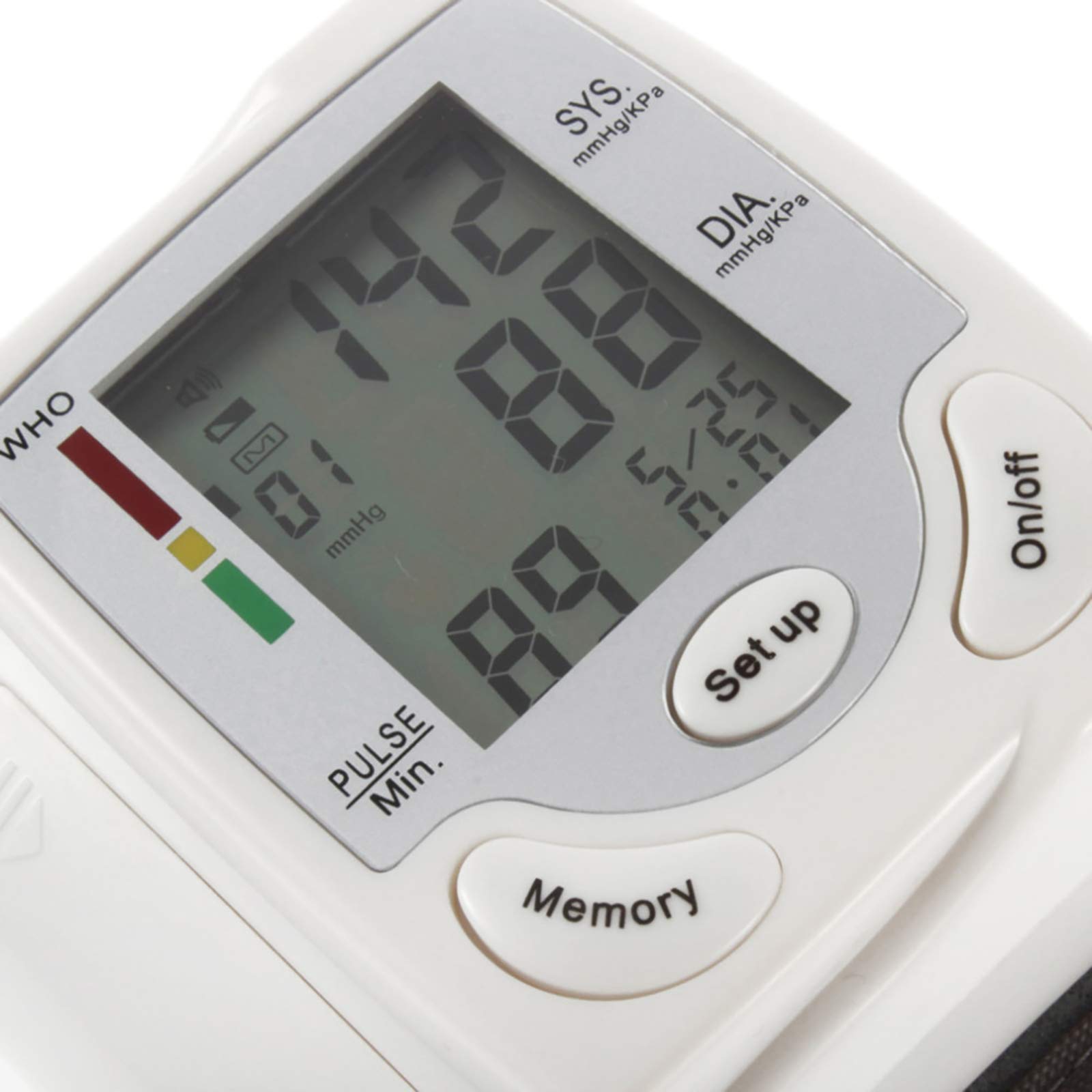 Eurobuy Ciśnienie krwi, automatyczny cyfrowy wyświetlacz LCD nadgarstek monitor ciśnienia krwi tonometr sfigmomanometry pulsometr