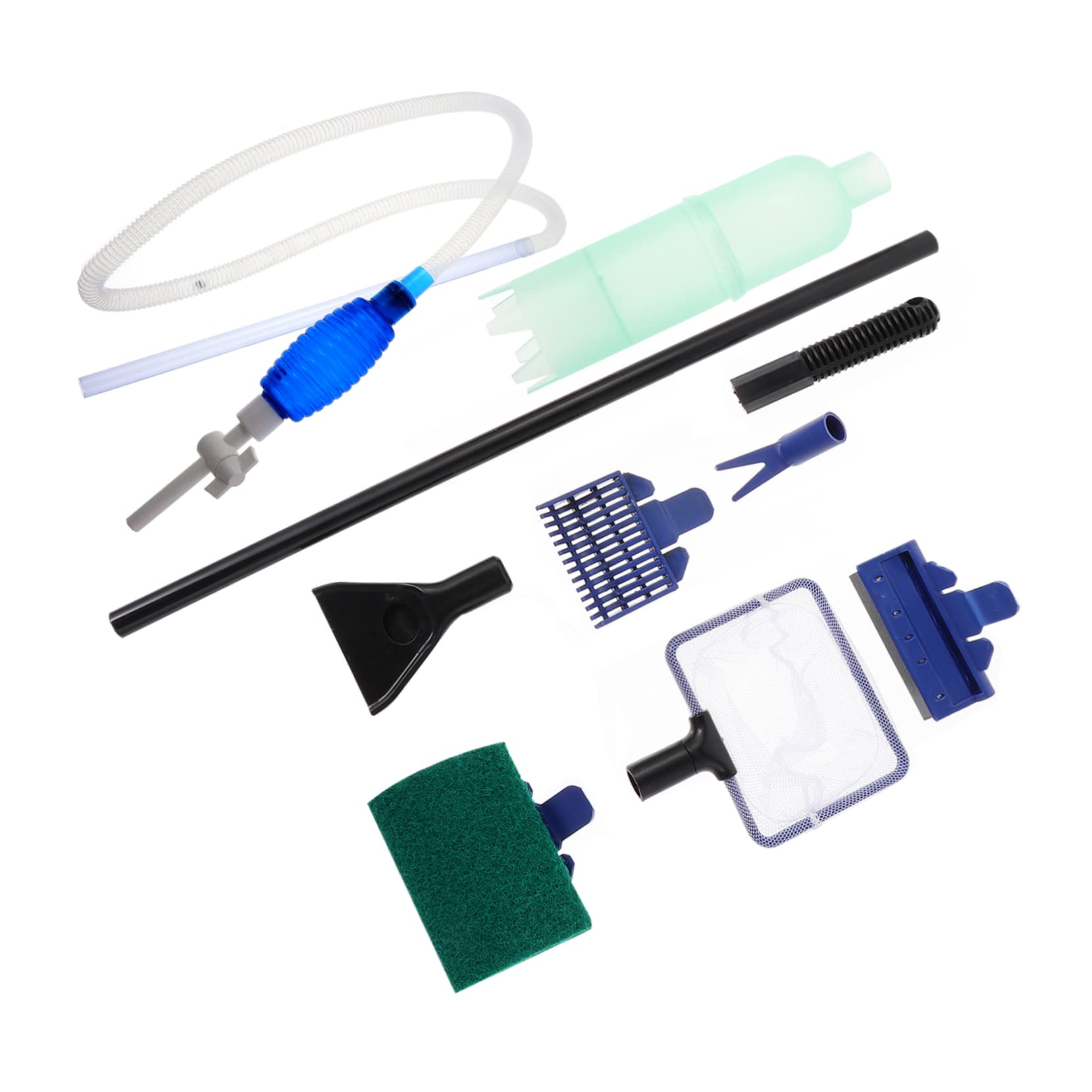 HAPINARY Fish Tank Cleaner Set 2 Sets with Brush Sucker Water Changer for Aquarium