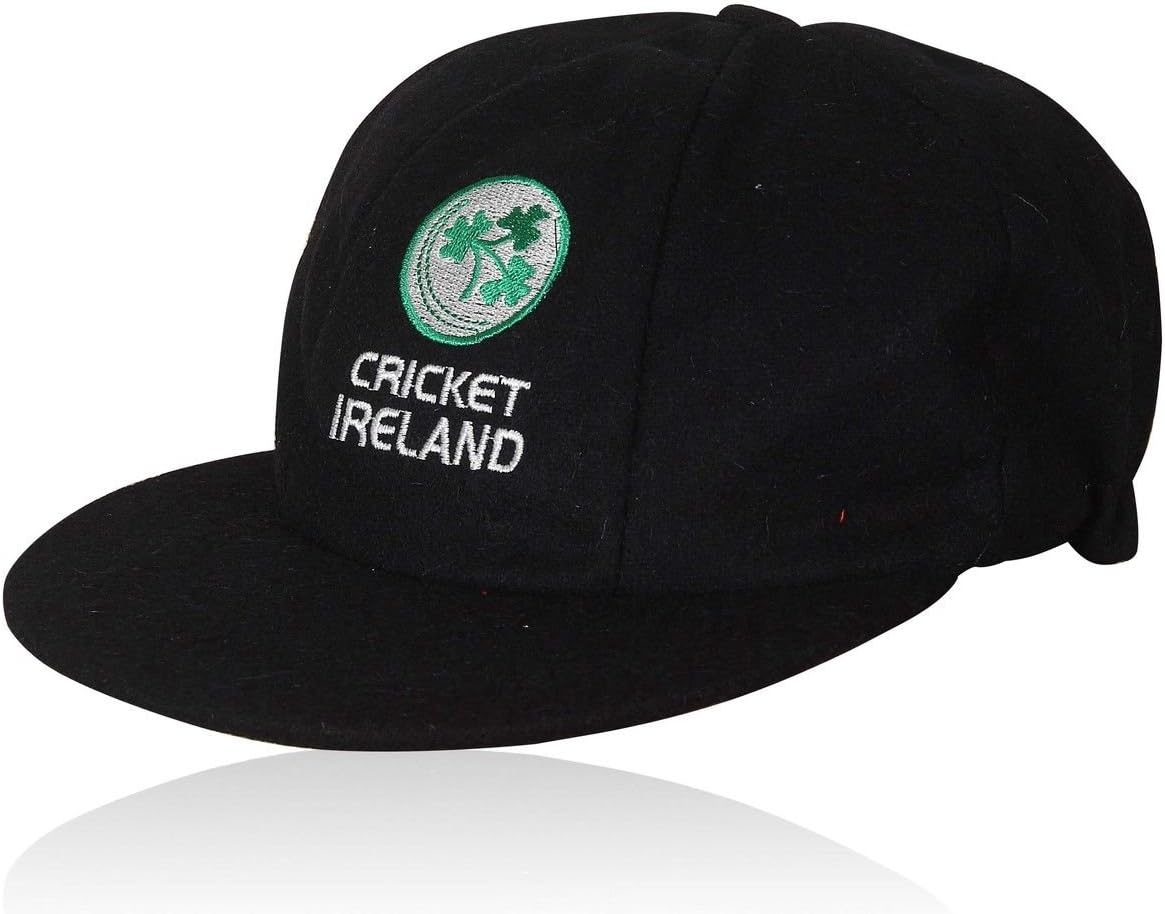 CLASSICAL TRADITIONAL BLUE MELTON WOOL CAP WITH IRELAND TEST LOGO SMALL PEAK BAGGY STYLE