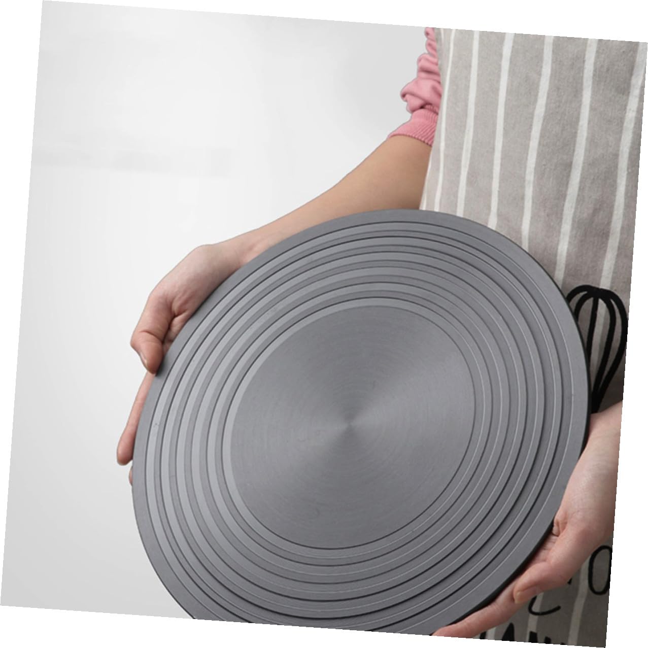 Difusor de Calor para Estufa de Gas, Placa Protectora Negra de 24 Cm de Aluminio, Accesorio para Cocina Que Evita Quemaduras y Ennegrecimiento en Utensilios, Adecuado para Cocción