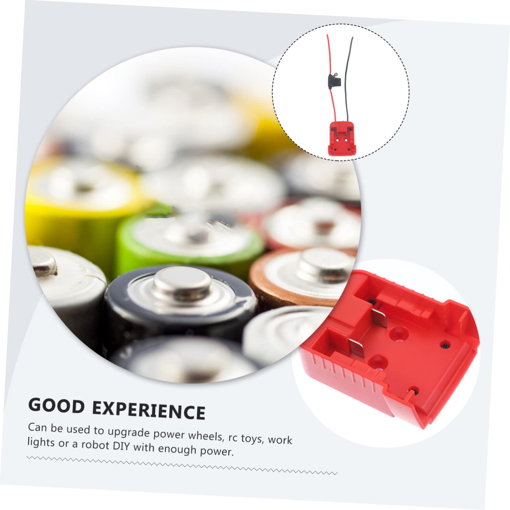 Hemobllo 3piezas Adaptador De Batería De Litio para Juguetes Conector De Alimentación De Fácil Instalación y Uso para Mejorar Herramientas y Proyectos De Robótica