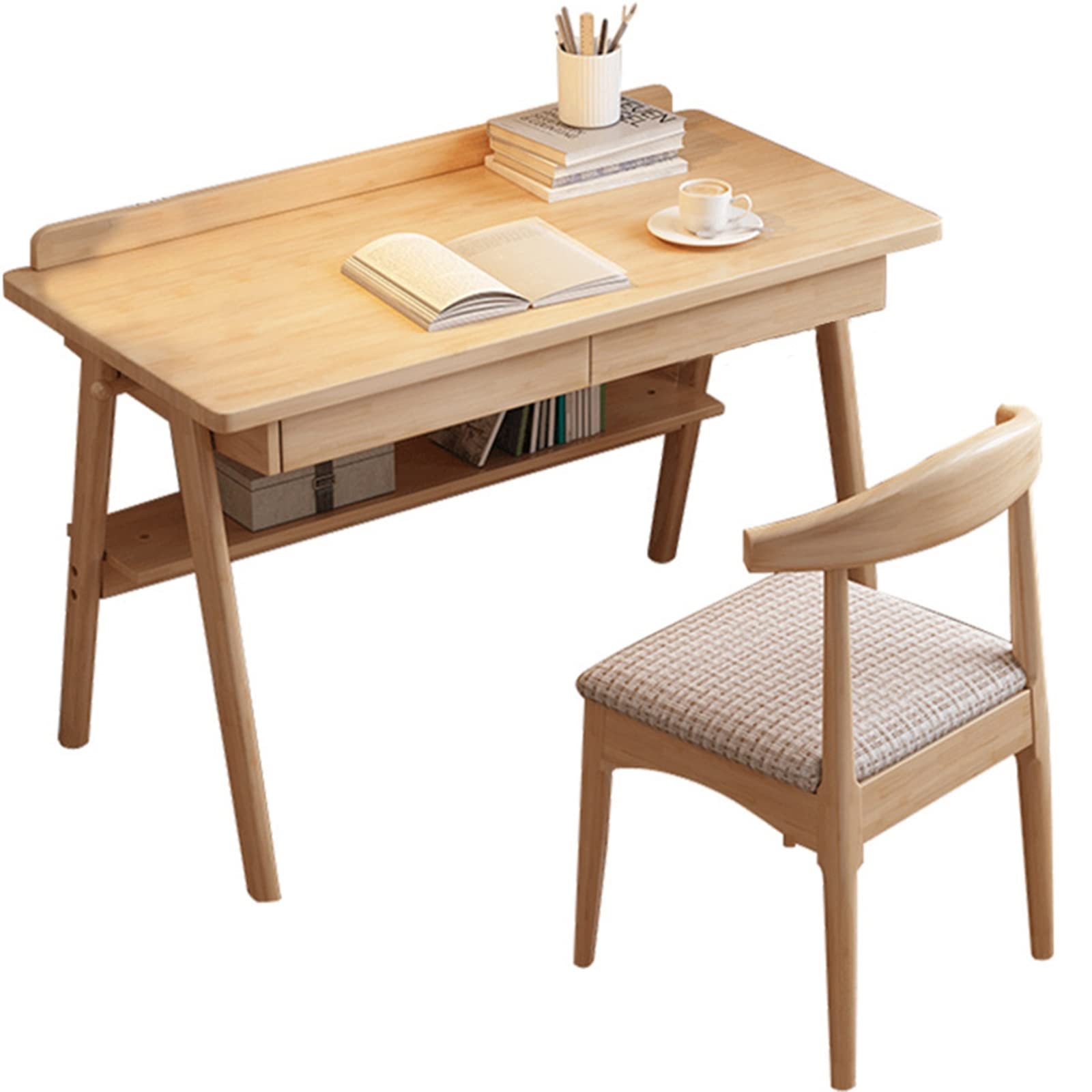 مكتب كمبيوتر مع رف تخزين ، غرفة كتابة ، مكتب كمبيوتر ، غرفة نوم ، كمبيوتر محمول ، مكتب دراسة ، محطة عمل ، مكتب كتابة ، مكتب حديث ، تصميم توفير مساحة صغيرة (Color : LogA, Size : 83x62x15cm)