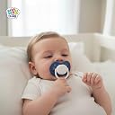 NVS KIDS Baby Grooming Kit, 7-in-1 Set with Nail Clipper, Scissors, Pacifier, Ear Pick, Finger Brush, Nail Filer, Tweezer (Blue) gallery image