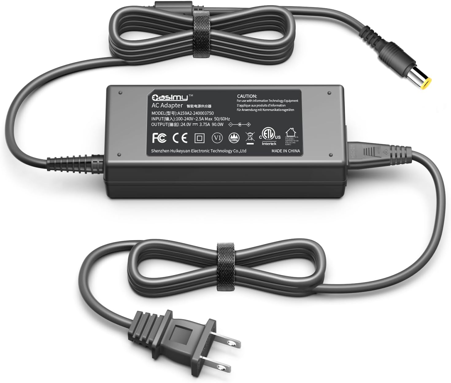 90W 65W Adapter Suitable with Anker 521 Moveable Energy Station A1720 523 533 A1730 A1731 Energy Financial institution Powerhouse II 300 256Wh 288Wh 389Wh 300W/200W Photo voltaic Generator Energy Provide Wire Charger