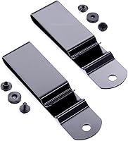 Vista 15 de Clips Universales de Cinturón de Metal - (Se Ajusta a Cinturones de 1.75 Pulgadas) – (Acabado Pulido o Negro) – Soportes de Clip de Reemplazo