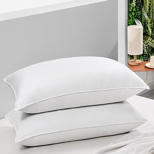 HARBOREST Almohadas de cama para dormir, paquete de 2  Almohadas alternativas de plumón de felpa de lujo, almohadas tamaño King, almohadas de
