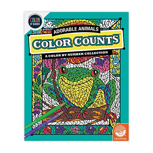 Coloriage par numéro MindWare animaux adorables pour vos moments de détente