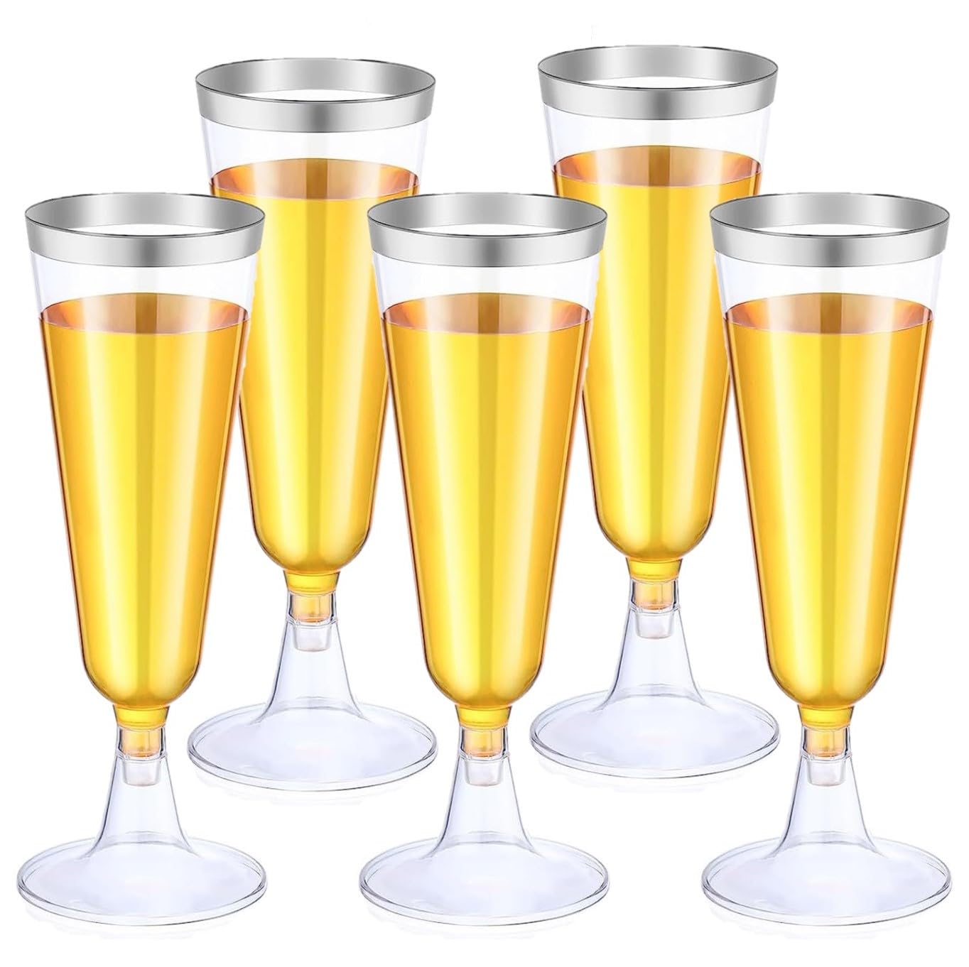 25 Flute Da Champagne In Plastica Rigida - Bicchieri Eleganti
