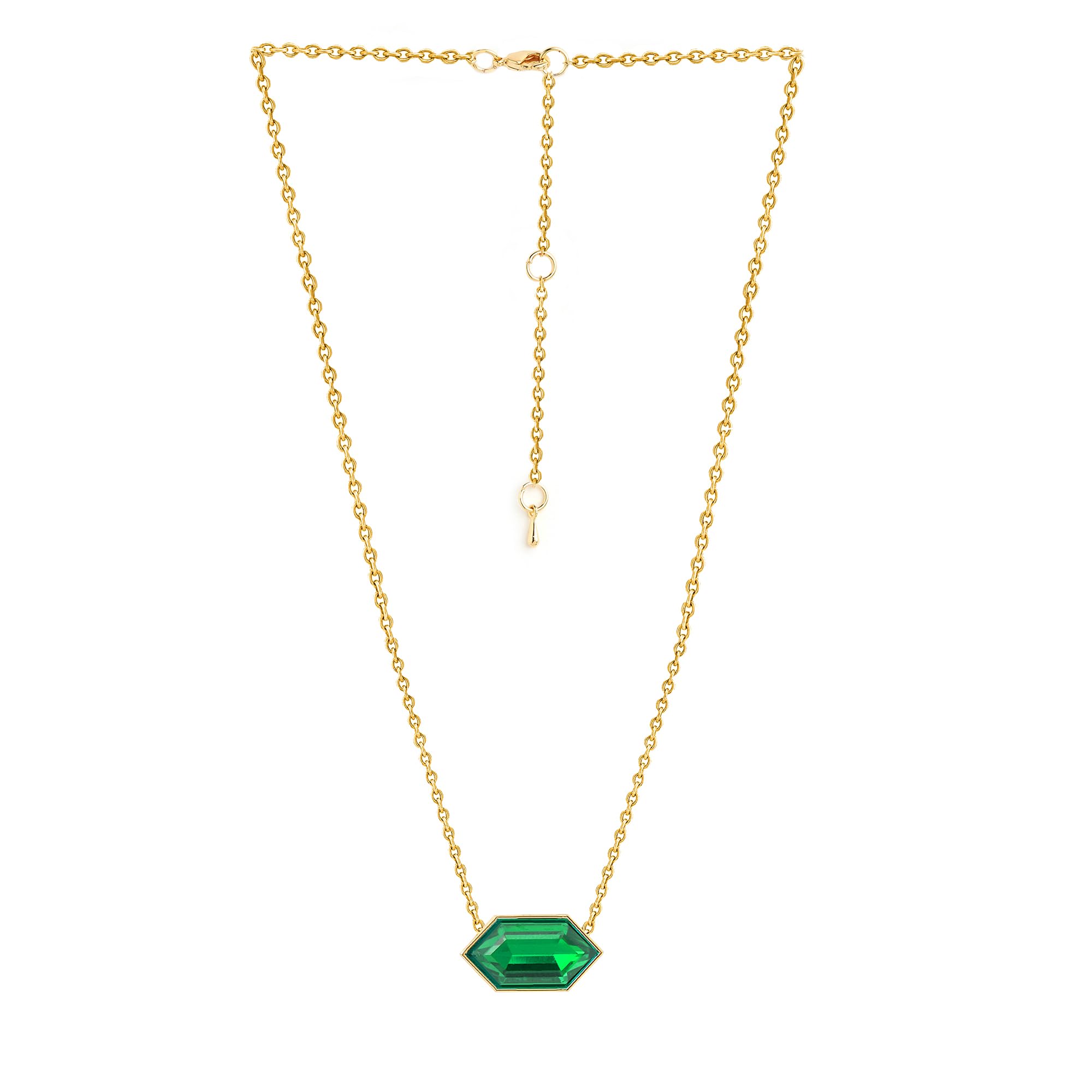 MINUTIAE Stylish Austrian Crystal Necklace Pendant for Women Necklace With Extendable Chain (Gold) (B0CTNMK29V) Amazon Price History, Amazon Price Tracker