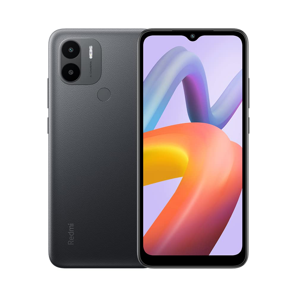 Xiaomi Redmi A2+ (Black 2GB RAM, 32 Storage) - 8MP AI dual camera | Rear fingerprint sensor | High 5000mAh (typ) battery | Octa Core processor