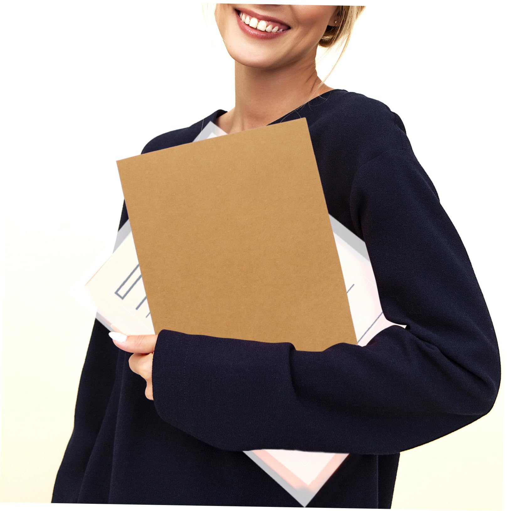 NUOBESTY Fächermappen A4 aus Kraftpapier 20 Stück Präsentationsmappen für Belege und Angebote Verschleißfest Papier Ordentlich im Büro