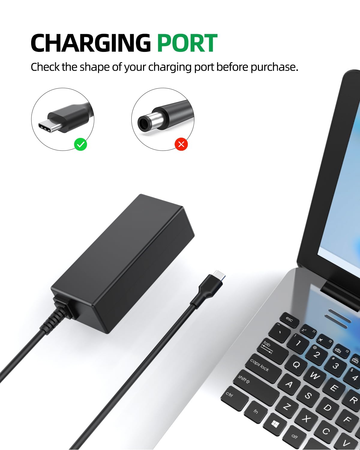 Amazon.com: 筆記型電腦充電器適用於Lenovo Chromebook 充電器- (UL