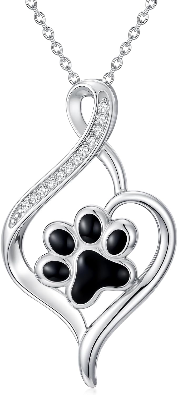 ZBA Natural Diamond Animal Necklaces for Women, 18k Gold Plated 925 Sterling Sliver Fine Jewelry Meaningful Gifts (Color F-G/Clarity I1-I2)