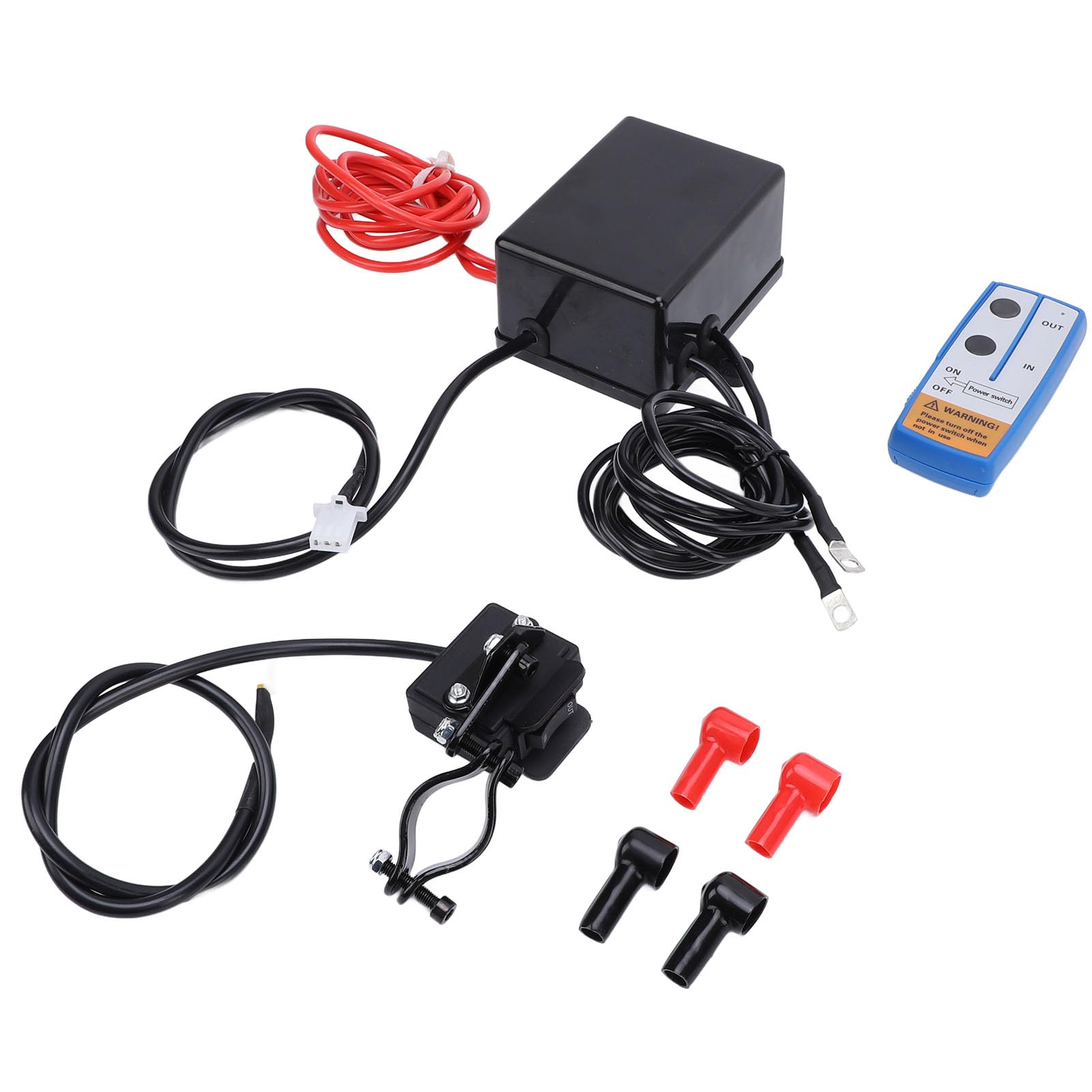 Kit de Télécommande de Treuil sans Fil DC12 V, Contrôleur de Treuil Universel, Kits de Télécommande avec Système de Double Contrôle, Idéal pour Camion de 2 000 à 4 500 LB, Véhicule