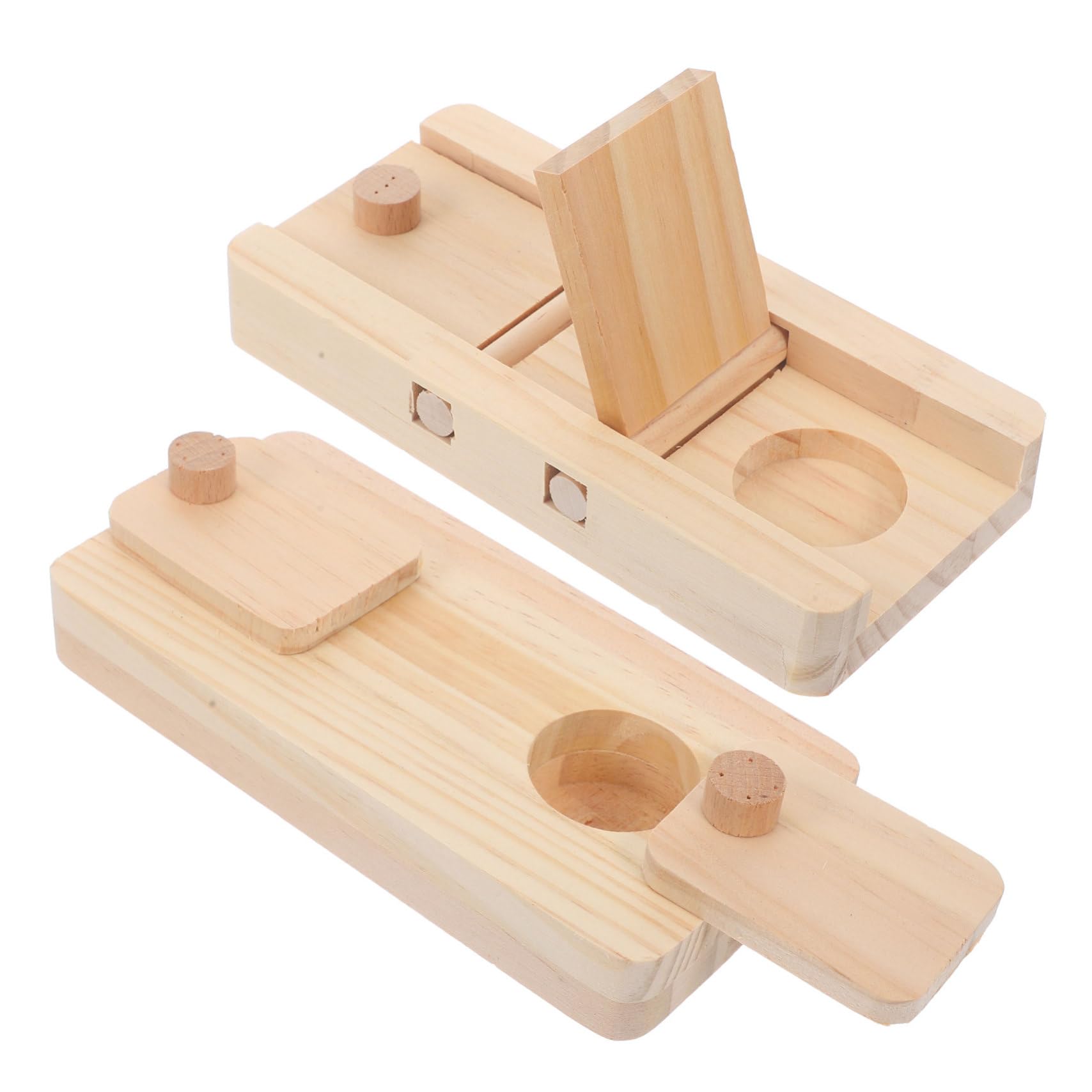 Kisangel 6 Piezas De Juguetes De Forrajeo De Madera Comida para Hámster Juguete Oculto Pequeñas Golosinas para Hámster Jaula para Juguete para Esconder Comida para