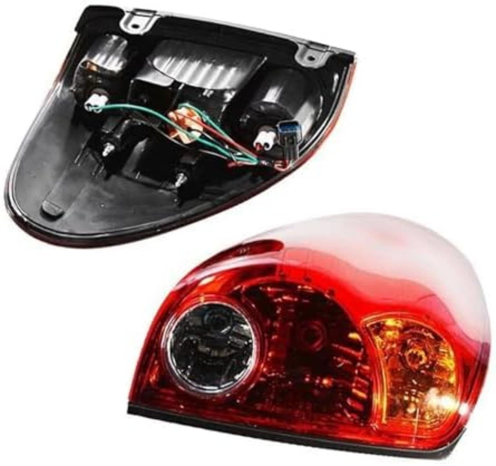 Riflettore paraurti posteriore, per L200, per Triton 2005-2011-2016 Fanale posteriore a LED per auto Rosso Freno Fendinebbia Indicatore di direzione con accessori in filo Luci (Right)
