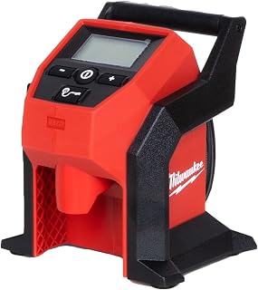 Milwaukee M12 2475-20 Compact Cordless Inflator - 120 PSI Fast Tire Pump for Cars, Trucks & Equipment