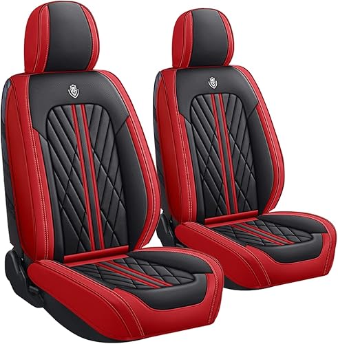 Funda de asiento de automóvil para Ford Maverick 2022-2023, 2 asientos, de piel napa, impermeable, antideslizante, compatible con bolsa de aire,