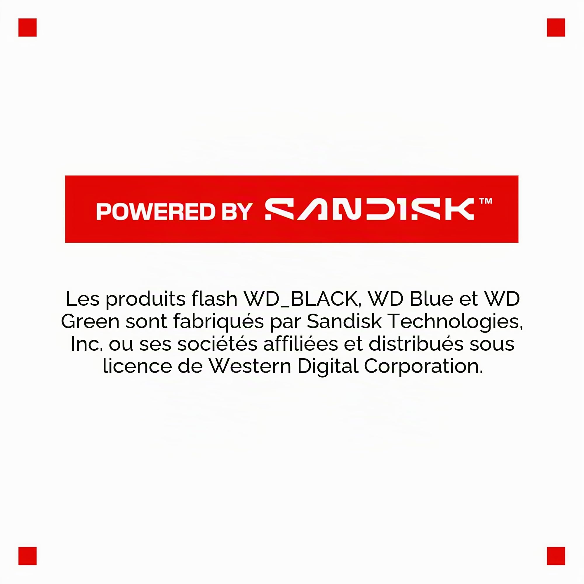 WD_BLACK SN850X 1To M.2 2280 PCIe Gen4 NVMe SSD pour le gaming jusqu'à 7300 Mo/s
