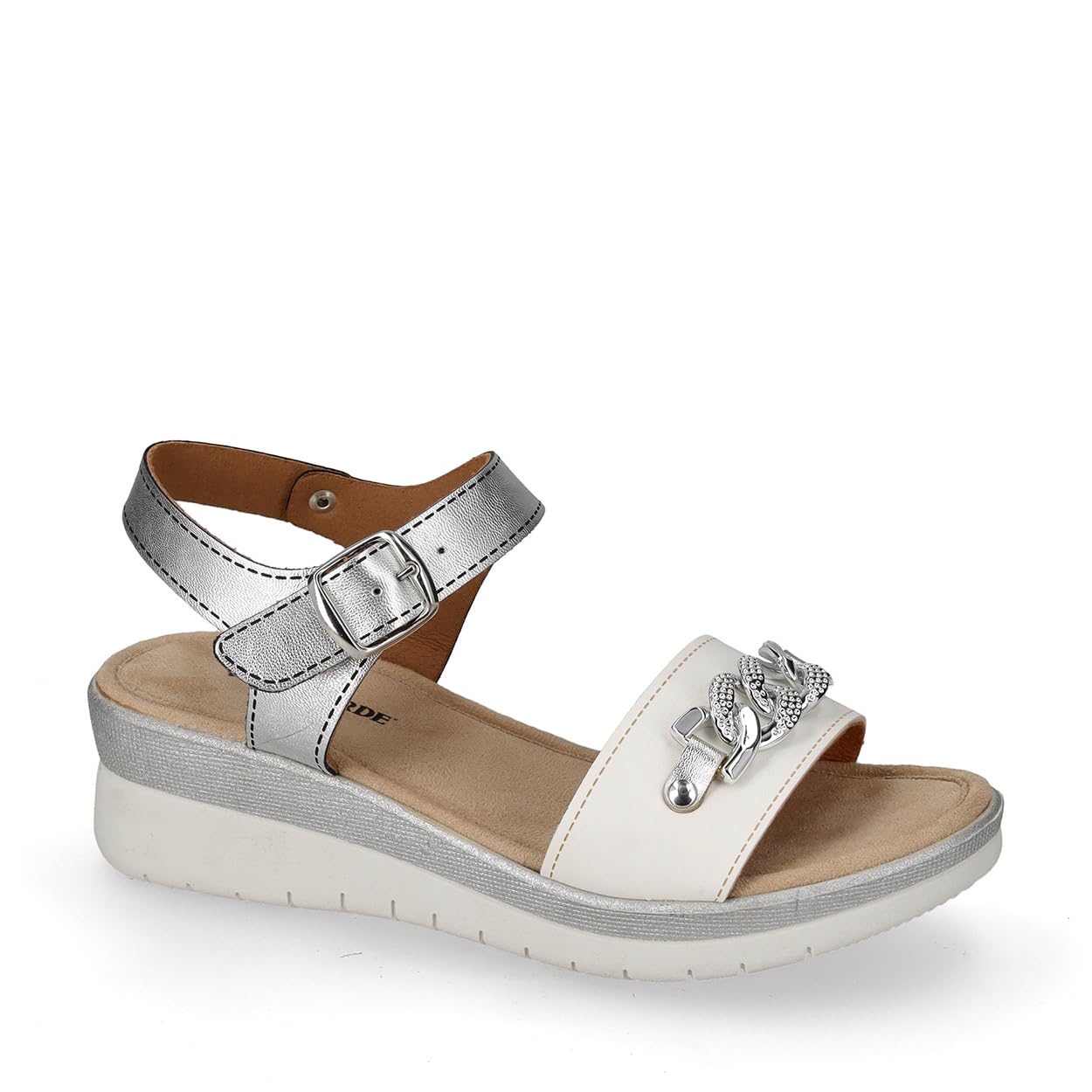 Valleverde Sandali Donna 52103 Pelle Bianco o Oro