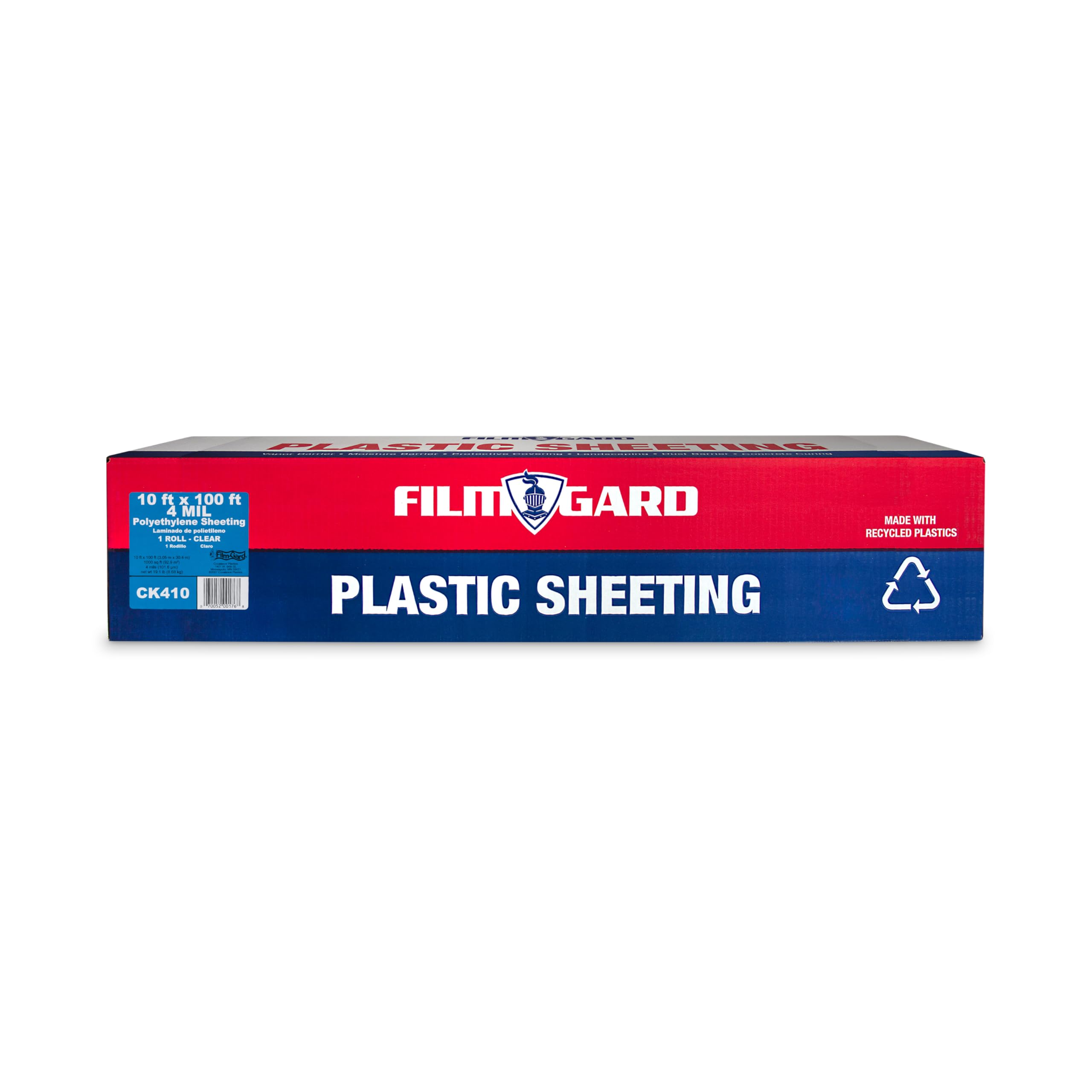 Covalence Plastics 4ML CLR 10X100 10-by-100-Foot 4-Millimeter Clear Tyco Polyethylene Plastic Sheeting