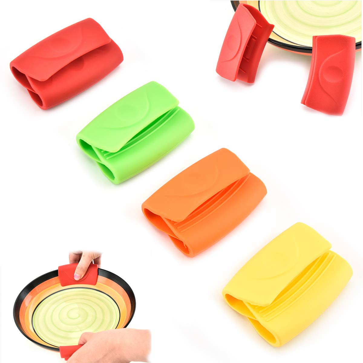 Siliconen pannenlappen - 3 stuks kookpan handvat warmte
