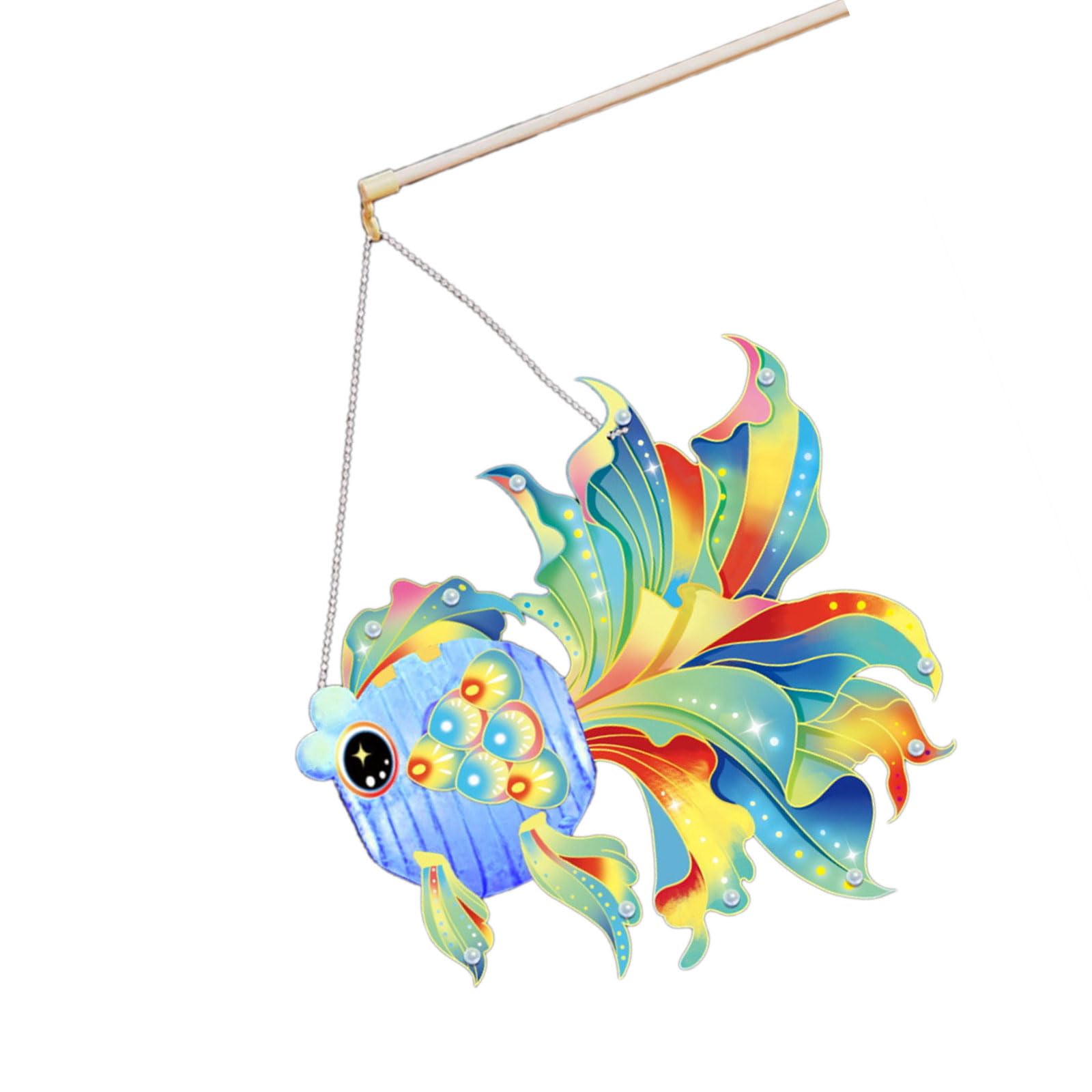 Tsophreniq Fancy Carp Lamps Handheld Removable Structure Lamp Festival Home Decoration Traditional Chinese Scaldfish Light Festival Decoration