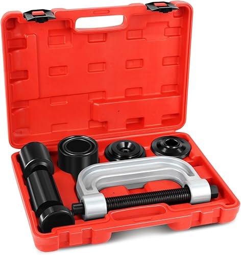 Miniatura 7 de ADN Motoring - Juego de herramientas de extracción de prensainstalación de rótula de 10 piezas con adaptadores para la mayoría de camiones ligeros